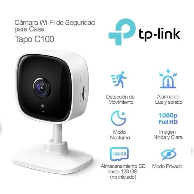 Camara de Seguridad Inteligente TP-Link Tapo C100 Wi-Fi Interior FHD
