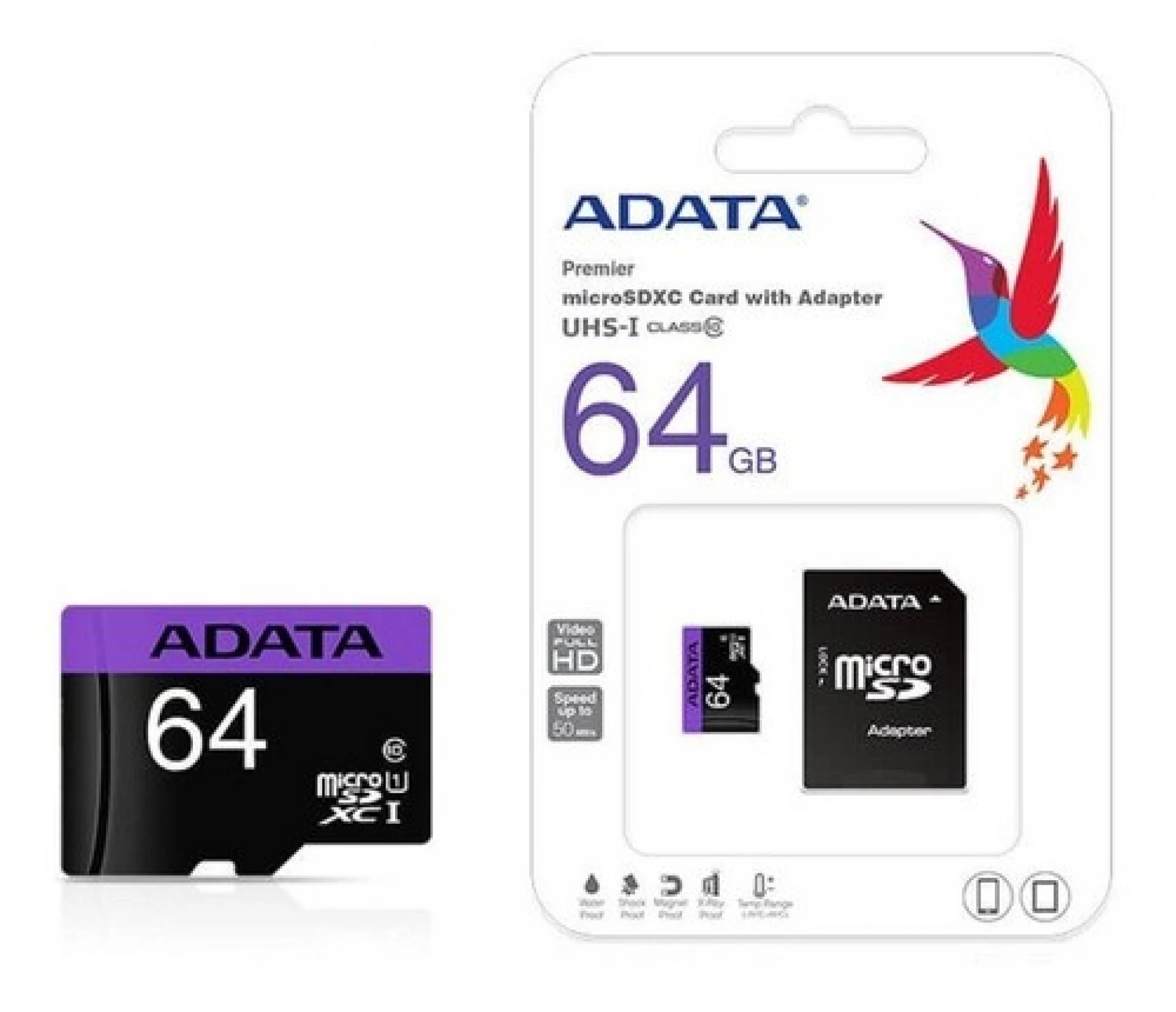 hombro limpiar silbar Memoria Micro SD ADATA 64Gb clase 10 | Memoria Micro SD ADATA 64Gb clase 10  | Todo Tintas y Suministros