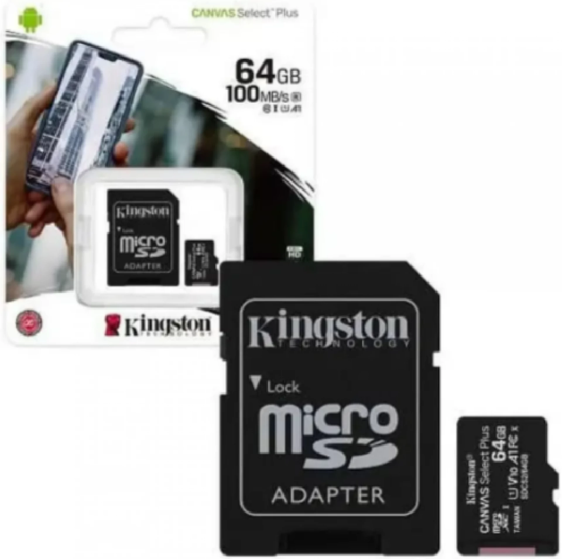 Médico Shetland como resultado Memoria Micro SD Kingston 64gb Canvas Plus Clase 10 | Memoria Micro SD  Kingston 64gb Canvas Plus Clase 10 100mb/s | Todo Tintas y Suministros